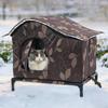 Уличный домик для кошек, для бездомных кошек, изготовлен из высококачественного Оксфорда, универсальный и плотный,