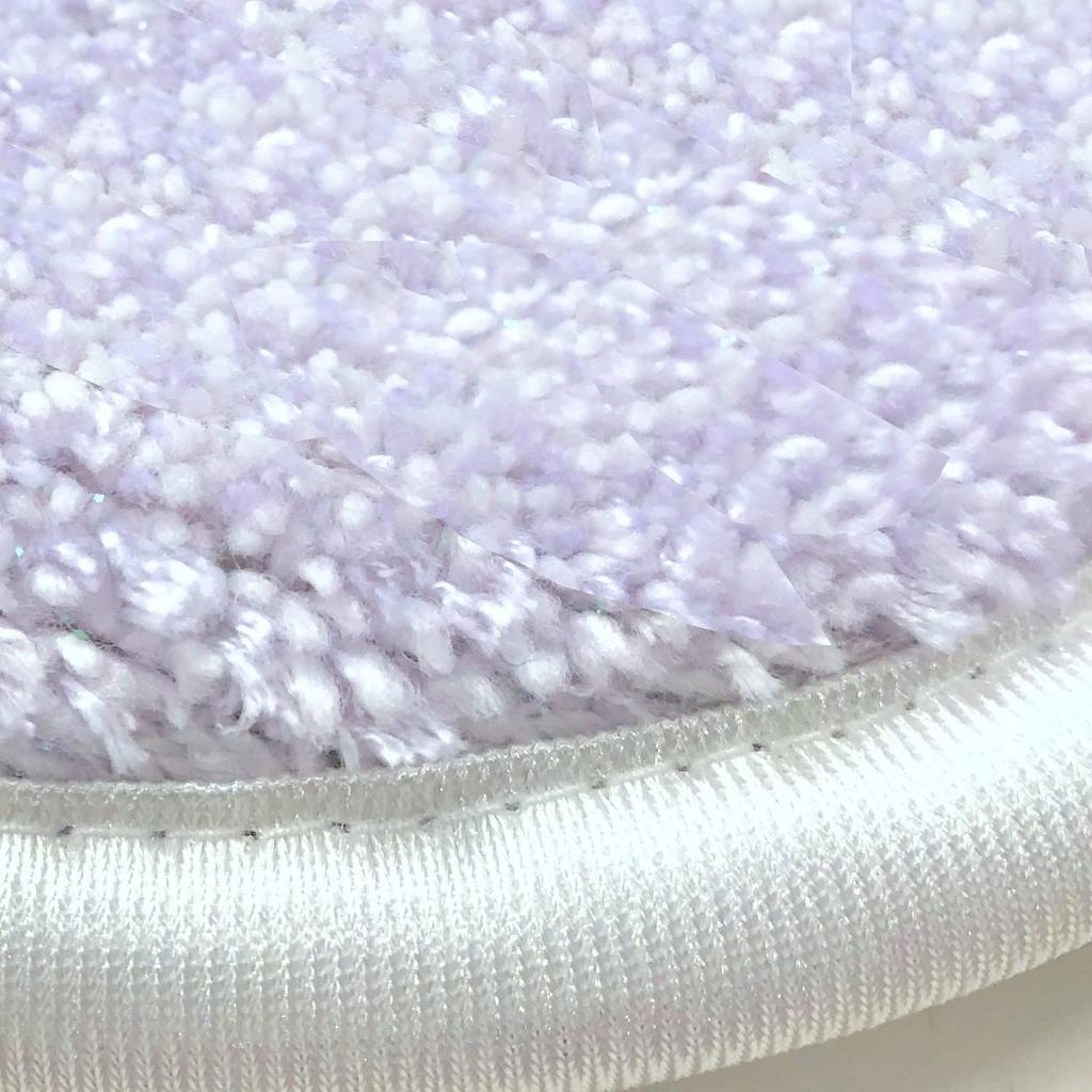 Senko NYNAS Grand Toilet Lid Cover with Adhesive Lavender with 36335 Sheet, Standard/Flush Type, Rhinestones,