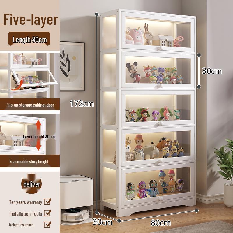 Акриловая стеклянная витрина с замком для игрушек и призов