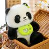 Panda Adorable With Bib Plush Toy Stuffed Animal Doll Kids Decorations Gift