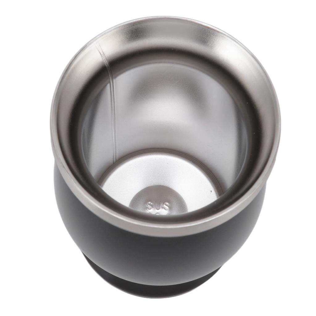 230ml Natural Gourd Tea Cup Set Black Traditional Water Cup Double Walled Tea Cup for Coffee Drinking