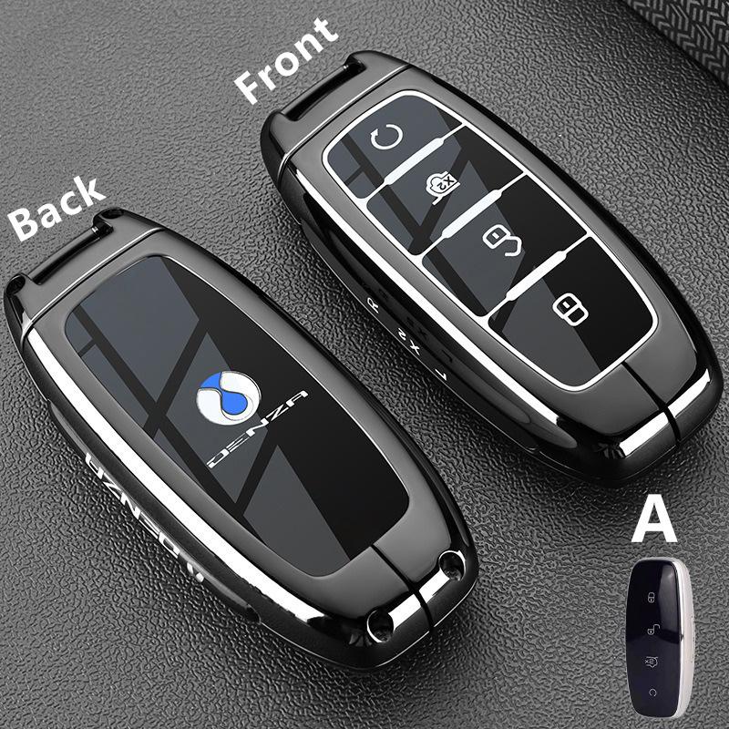 Чехол для ключа автомобиля для Denza N9 D9 Z9 Gt N7 N8 X Dmi + Брелок Чехол-сумка Корпус Кольцо Держатель Брелок Аксессуары