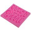 Music Notes Lace Silicone Mould Biscuit CakeFondant CookiePaste Chocolate Molds DIY Cake Decoration Baking Tools F0550