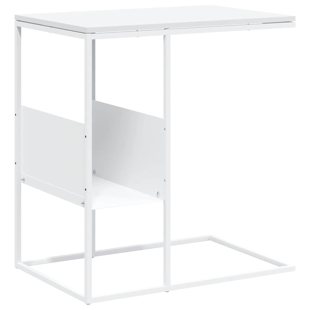 Vidaxl Stolik Boczny, Biały, 55X36X59,5 Cm, Materiał Drewnopochodny