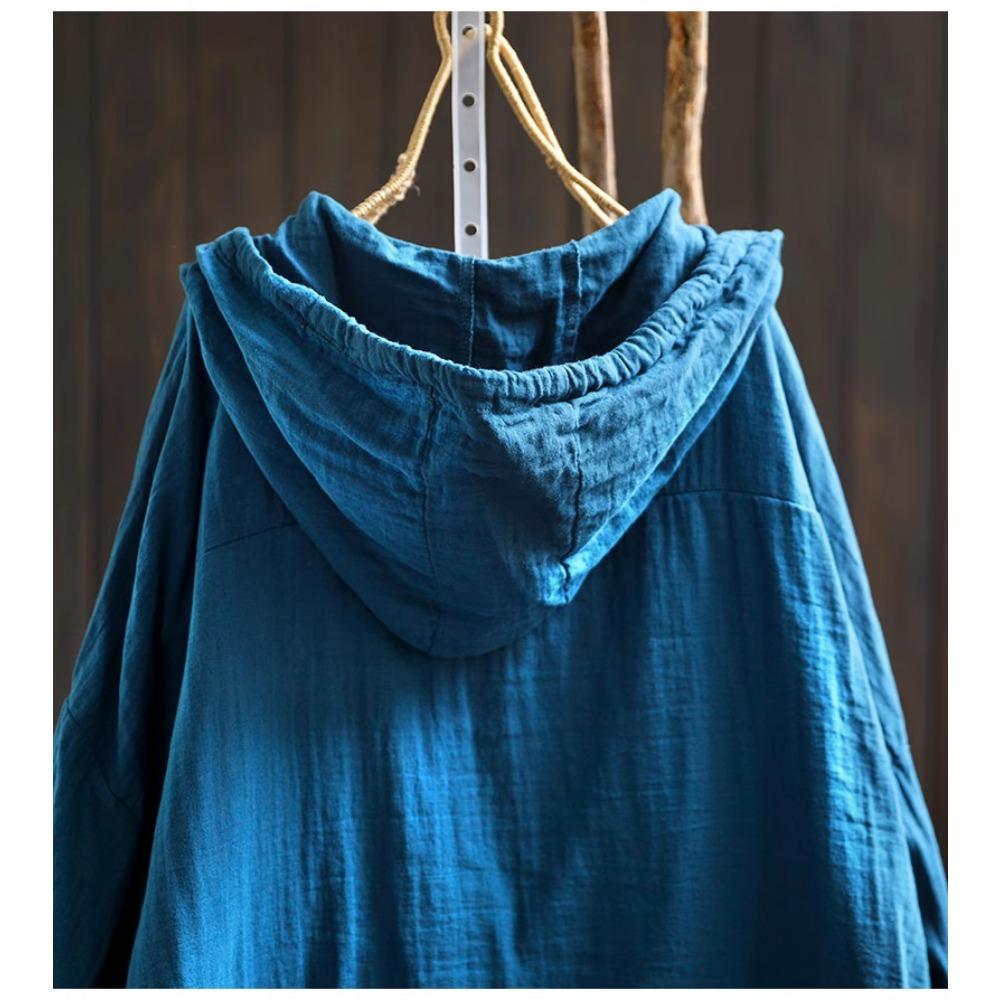 Dimanaf 2025 Весенняя рубашка большого размера Футболка женская льняная с длинным рукавом Карманы Модные топы Футболки Свободные футболки Новые