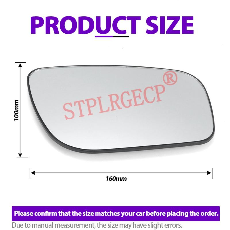 For Mercedes-Benz E-Class W211 S211 2006-2009 Left Right Door Side Wing Mirror Glass Heated Clear Rear View Rearview LH RH