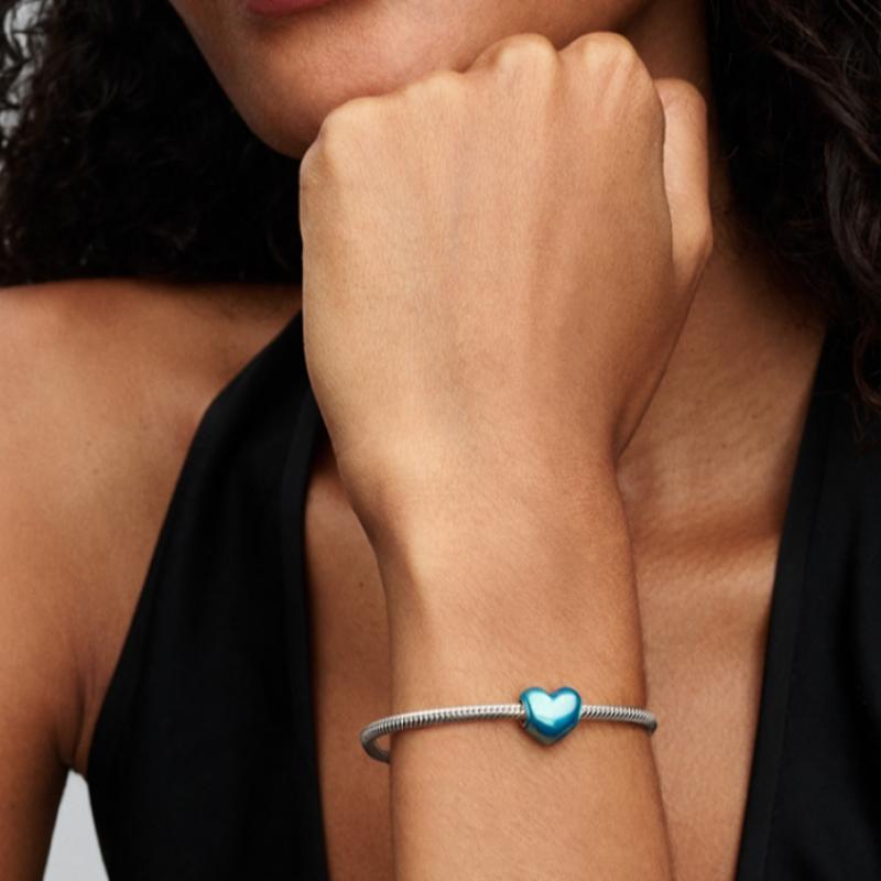Pandora Aqua Heart Charm 793337c06