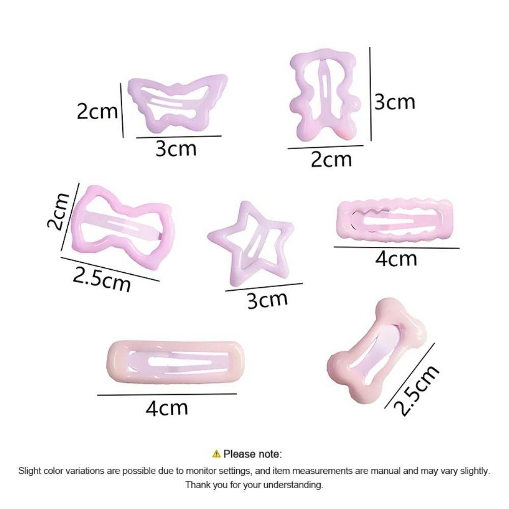 10/20/30Pcs Mixed Styles Hairpin Rectangular/Oval Side Bangs Clip Kids Accessories For Baby Girls