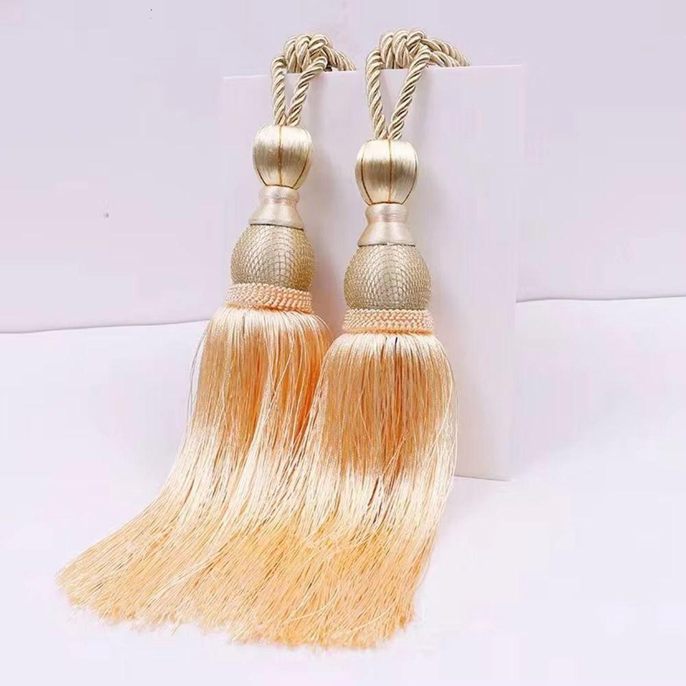 Punch-free Curtain Tiebacks No Installation Curtain Holder Curtain Tassels Tieback For Home Decor