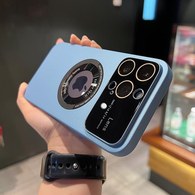 Роскошный чехол для телефона с магнитным притяжением для IPhone 14 13 12 Pro Max 14 Plus для Magsafe, защитный чехол для линз с беспроводной зарядкой