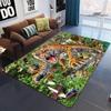 3D Animal Print Carpet Children Play Carpet Living Room Bedroom Beautiful Carpet Non-slip Doormat Photography Props Gift