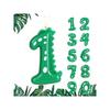 Свеча в виде динозавра для дня рождения, зеленая свеча в виде цифры для украшения вечеринки в динозавровой тематике, свеча в виде цифры для украшения торта.