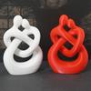 Plastic 3D Printed Figure Romantic Kiss of Love Figurine  Home Decoration