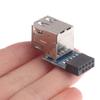 9-Pin Motherboard To 2 Ports Usb 2.0 A Female Internal Header Adapter