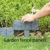 10 шт. Садовая доска для забора - Легкая установка, уличный бордюр для ландшафта с декоративным краем, газонный бордюр, забор с легкой установкой