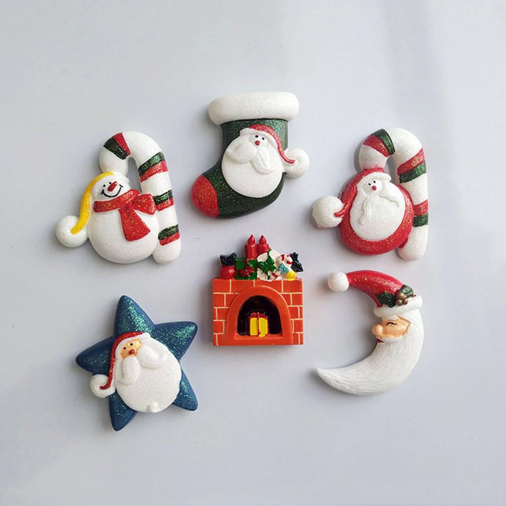 Смола креативный 3D трехмерный Санта-снеговик дизайн домашнего декора магнит на холодильник украшение на холодильник подарок для кухни