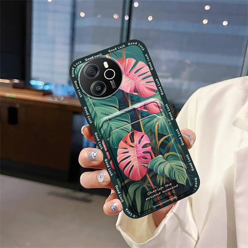 TPU Full Wrap Phone Case For Blackview Shark8/Oscal Tiger12 Card Slot Cartoon Silicone Cover Soft Case Anti-knock Cute