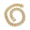 Source Goods 20mm Alloy Zircon Lock Hip Hop Daikin Men 'S Chain Rhinestone Jewelry Fashion Necklace 