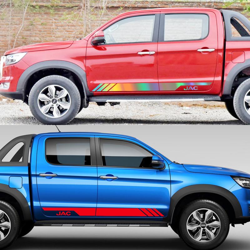 Боковая наклейка на дверь автомобиля для JAC Frison T8 Jianghuai Shuailing Пикап Графические полосы Декор Наклейка Грузовик Авто Тюнинг Аксессуары