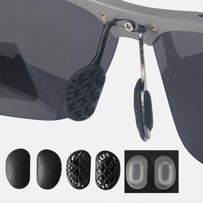 10Pairs(20шт) Черные противоскользящие резиновые носовые упоры для очков, солнцезащитные очки, очки, нажимные очки на носу
