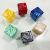 16 Mm 10 Pcs/set 6 Sided Pearl Pattern  Blank Dice Funny Puzzle DIY Game