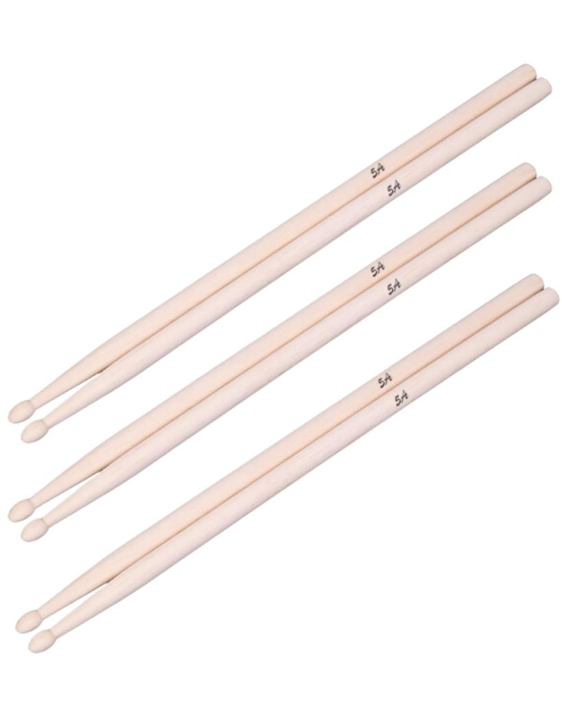 Барабанные палочки для занятий на барабанах 5A Maple 3 пары набор G-MODELL