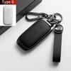 Leather Metal Car Key Case Fob For Geely Coolray X6 Atlas Monjaro Tugella Geometry C Emgrand Global Kulrey Hawk GX7 Okavango