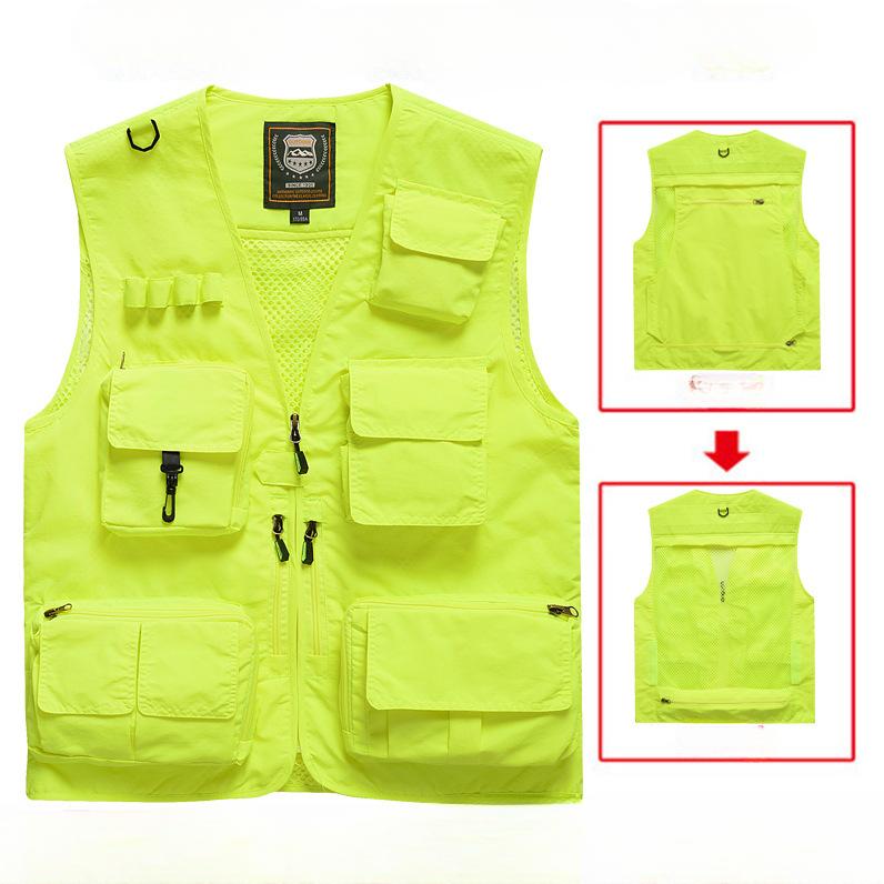 Мужской жилет весна и осень тонкий повседневный дышащий жилет куртка для мужчин молодежная рабочая жилетка куртка с плечами тонкая