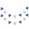 5M Hanukkah Star String Light Operated LED Decor for Indoor Outdoor Festival Party Decoration Personalized LED Name Sign