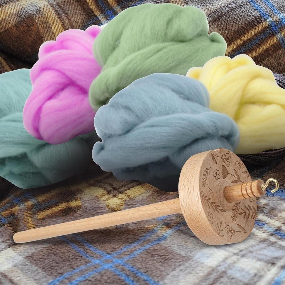 Инструменты для хранения рукоделия своими руками, Веретено для начинающих, Цельное деревянное, Ручной работы, Прялка для пряжи