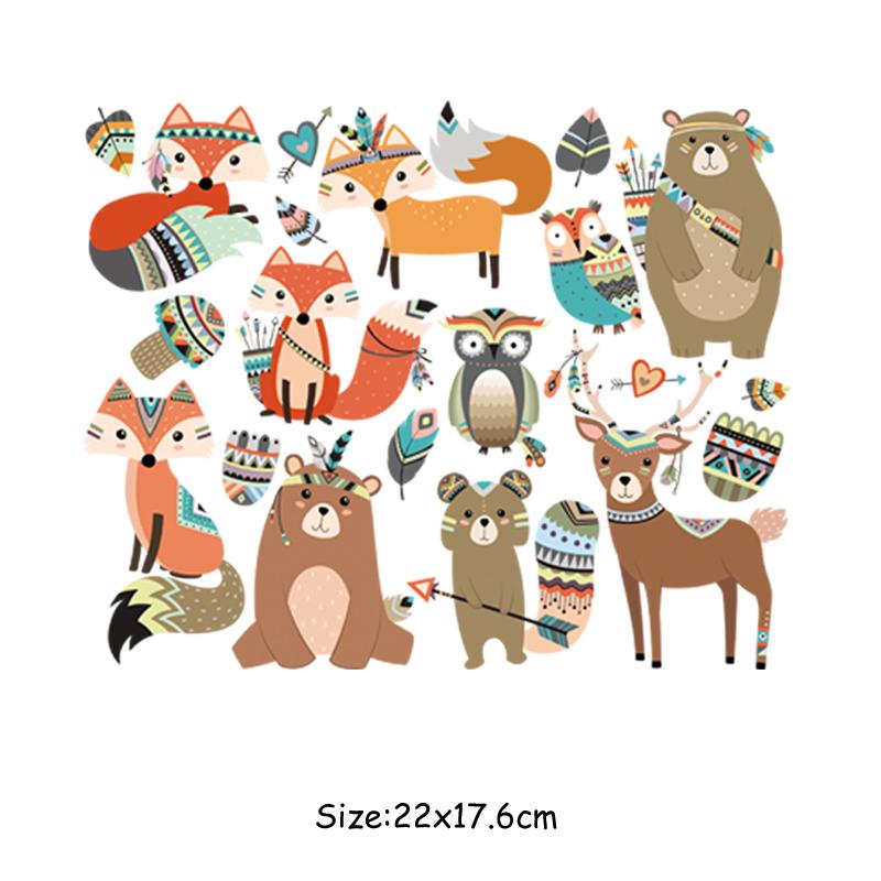 1 комплект, нашивки с животными, модная моющаяся футболка с теплопередачей «сделай сам», декоративные наклейки для одежды, нашивка с изображением маленьких животных