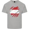 Torn Austria Flag Austrian Day Football Unisexs Light Cotton TShirt