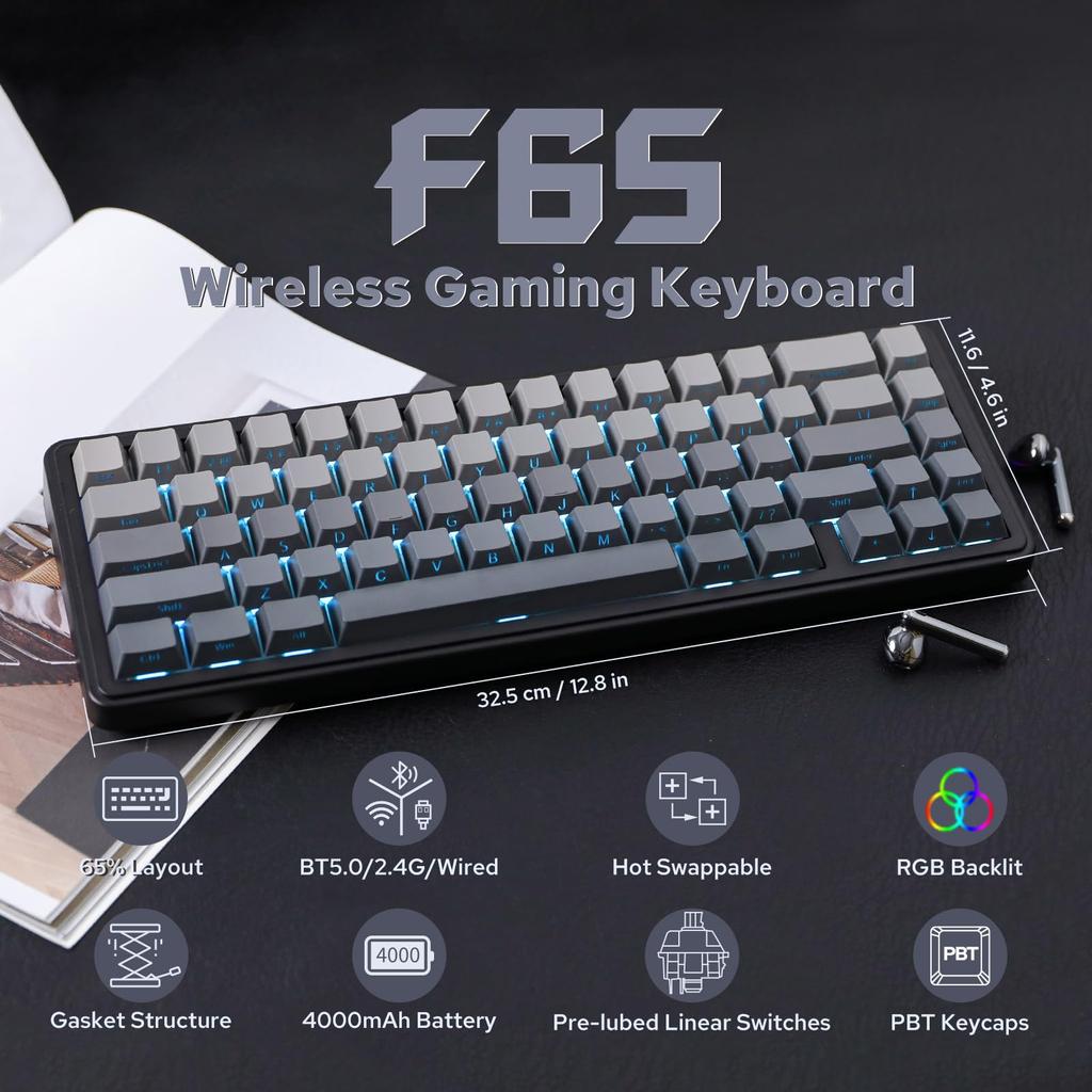 [EPOMAKER] Беспроводная клавиатура AULA F65 Reaper Switch