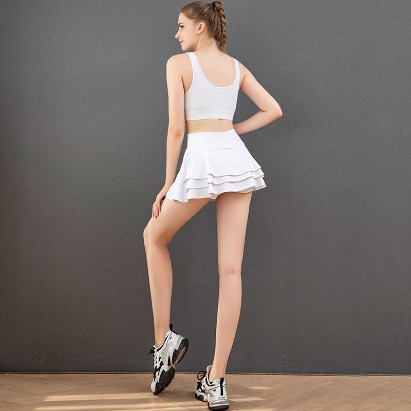 Женские спортивные теннисные юбки, юбка для фитнеса, шорты с высокой талией, спортивные шорты для бега, быстросохнущие спортивные шорты