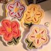 Flower Shape Hand Towel Super Absorbent Cleaning Cloth Bathroom Kitchen Hanging Hand Wipe Thicken Handkerchief Dishcloth