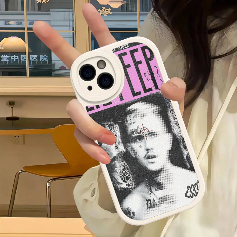 Чехол для телефона singer rapper L-Lil Peep для iPhone 16 15 14 13 12 11 Pro Max Plus Кожаный чехол