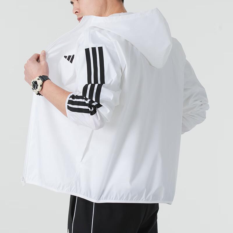 adidas Мужская тканая куртка с капюшоном JF3682