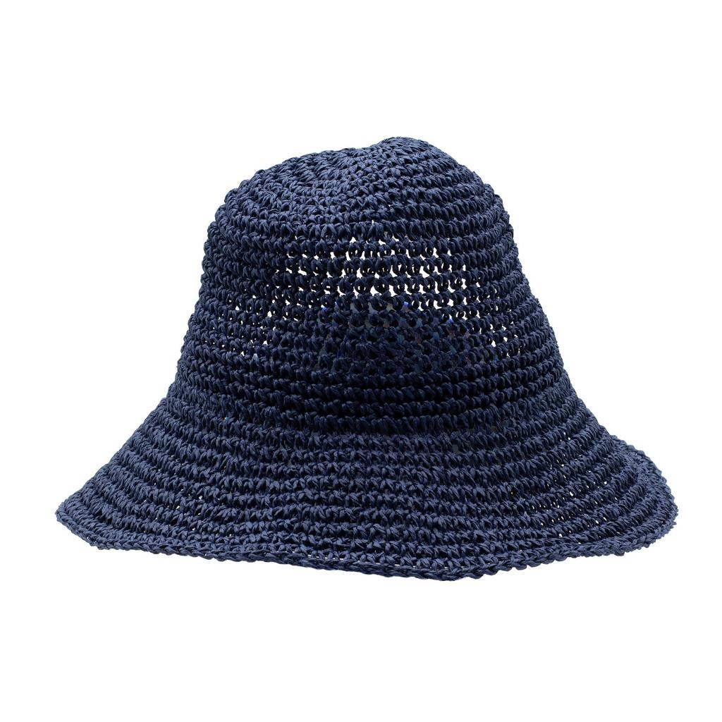 Nomad Sari Floppy Straw Sun Hat – Navy Blue