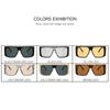 European New Square Sunglasses Women New Big Oversized Flat Top Sun Glasses Female Vintage Retro Shades for Women Men UV400