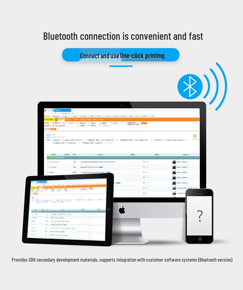 Bluetooth-термопринтер этикеток Youku TDL402 для самоклеящихся этикеток и накладных