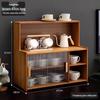 Bieying Modern Wooden Tea Set & Cup Display Cabinet