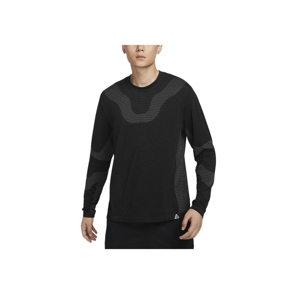 Nike ACG Dri-Fit Adv Удобная Быстросохнущая Толстовка с Круглым Вырезом и Длинным Рукавом Мужская Толстовка Черный Прохладный Серый FV8907-010