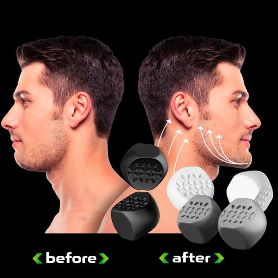 6Pcs Jaw Exerciser Silicone Jawline Shaper Food Grade No Odor Portable Face Powerful Jawline Trainer Facial Exerciser
