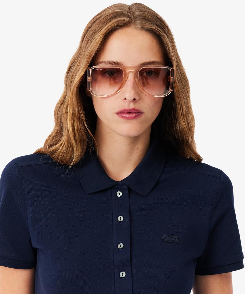 LACOSTE Женское облегающее мини-платье-поло из пике Ef5473-56G 166