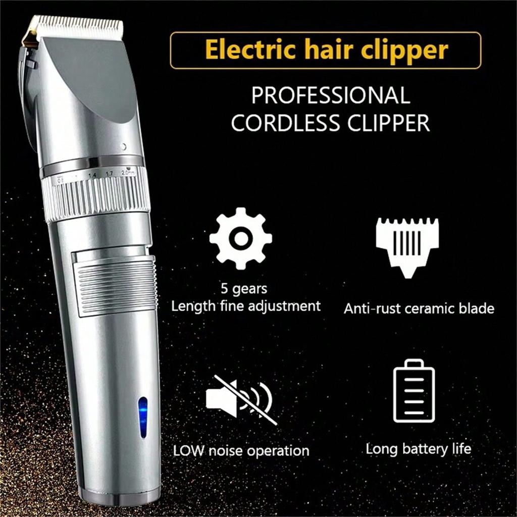 Rechargeable Electric Cordless Professional USB Men Clippers Hair Trimmer, Professional Hair Clippers For Man