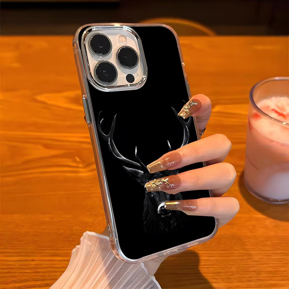 Чехол для телефона Bucks Для iPhone 17 Pro Max 16 15 14 Pro Max iPhone 13 Pro Max 11 Plus Прозрачный чехол