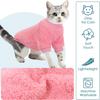 SUNFURA Sphynx Cat Sweater, Hairless Cats Turtleneck Pullover Kitten Sweaters for Cats Only, Warm and Soft Cat Pajamas Shirt with Sleeves Pet Winter