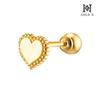 Gold N 14K Dot Heart Piercing