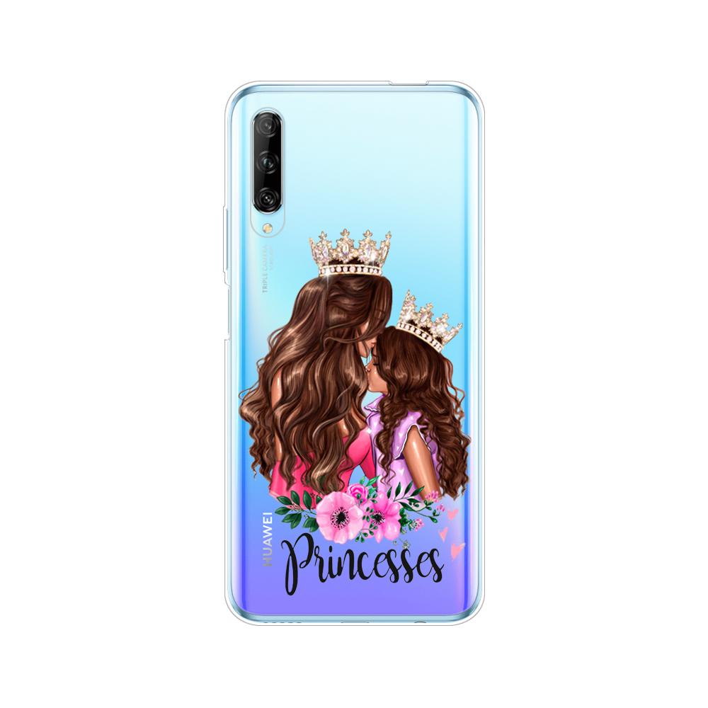 Silicon Phone Cover Case for Huawei P40 Lite E P40 Pro Cover for Huawei Y7P Y5P Y6S Y9S NOVA 5T Coque Baby Mom Girl and Boy