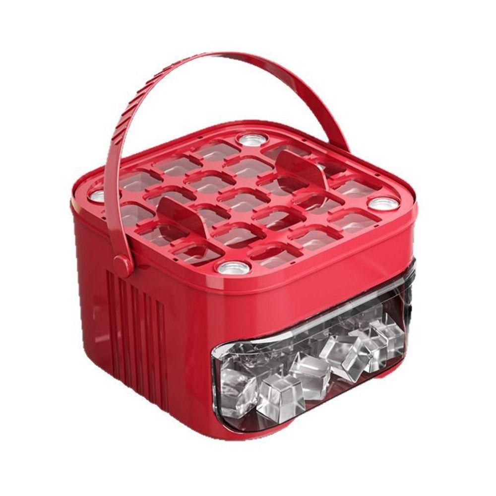 Large Capacity Ice Cube Machine with Easy-press Lid Ice Cube Mold  for Refrigerator Storage